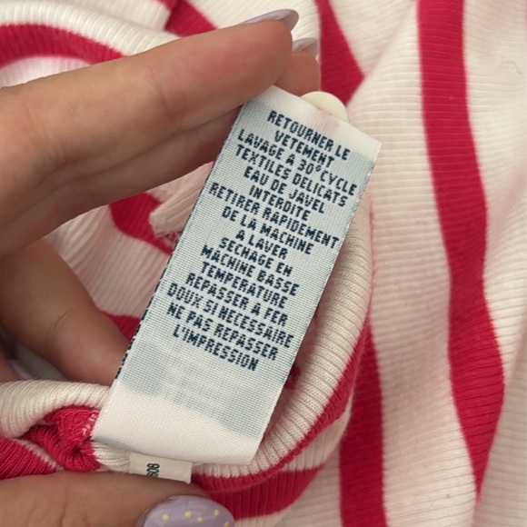 Ralph Lauren blue label pink and white striped long sleeve top - Picture 12 of 12